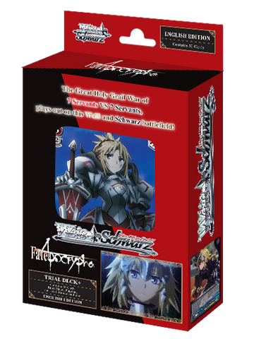 Weiss Schwarz Fate/Apocrypha Trial Deck-English (Release date 12/10/2018)