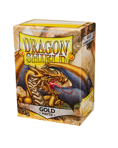 Sleeves - Dragon Shield - Box 100 - Gold MATTE