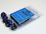 CHX 26235 Gemini Polyhedral Black-Blue/Gold Set of Ten d10s Dice