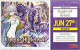 Cardfight!! Vanguard VGE-DZ-BT08 Knights 0f Rebirth English Booster Pack (Release Date 27 June 2025)
