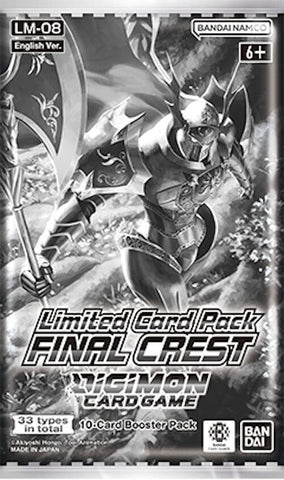 Digimon Card Game LM-08 Final Crest Limited Card Pack (Release Date 28 Aug 2026)