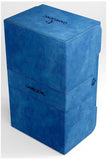 Caja convertible para mazos Gamegenic Stronghold con capacidad para 200 fundas, color azul