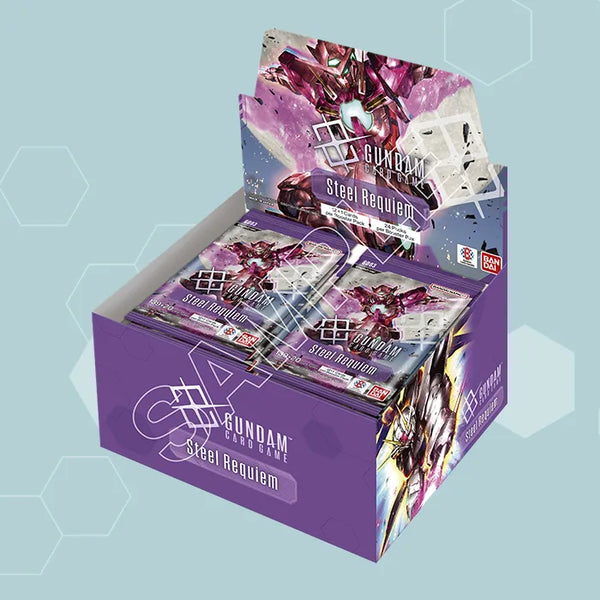 Gundam Card Game GD03 Steel Requiem Booster Box (Release Date 30 Gundam Card Game GD03 Steel Requiem Booster Box (Release Date 30