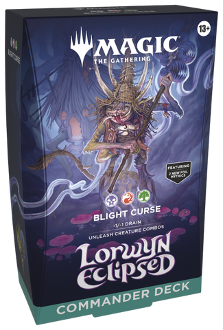 Magic: The Gathering Lorwyn Eclipsed Commander Deck-Blight Curse (Release Date 23 Jan 2026)