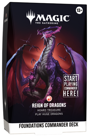 MTG Foundations Commander Deck-Reign of Dragons (Release Date 02 Oct 2026)