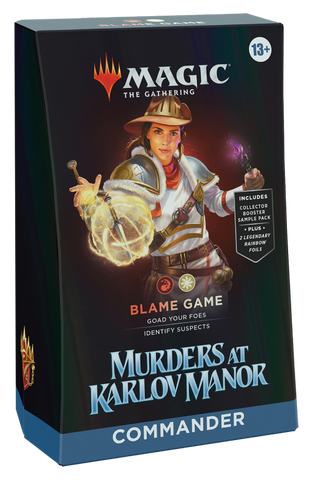 Magic: The Gathering Murders at Karlov Manor Commander Deck-Blame Game (Release Date 9 Feb 2024)