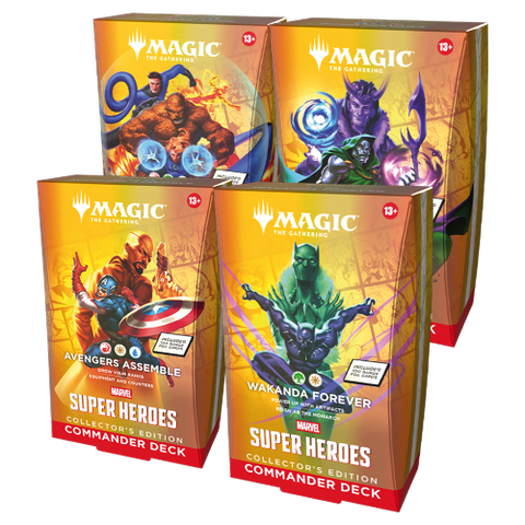 MTG Marvel Super Heroes Commander Decks Collector's Edition-Set of 4 (Release Date 26 Jun 2026)