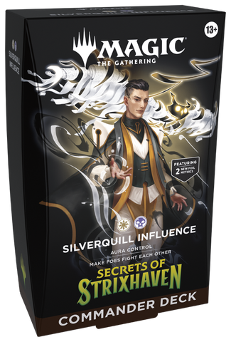 MTG Secrets of Strixhaven Commander Deck-Silverquill Influence (Releasee Date 24 Apr 2026)