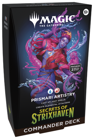 MTG Secrets of Strixhaven Commander Deck-Prismari Artistry (Releasee Date 24 Apr 2026)