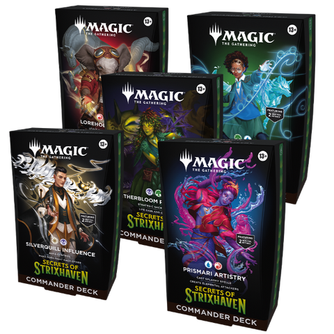 MTG Secrets of Strixhaven Commander Deck Set of 5 (Releasee Date 24 Apr 2026)