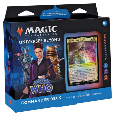 MTG Doctor Who Commander Deck-Masters of Evil (Fecha de lanzamiento: 13 de octubre de 2023)