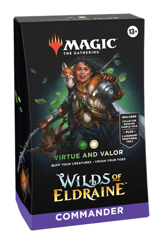 MTG Wilds of Eldraine Commander Deck-Virtue and Valor (Release Date 8 Sep 2023)