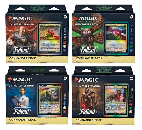 Magic: The Gathering Fallout Commander Decks Set of 4 (Release Date 8  Mar 2024)
