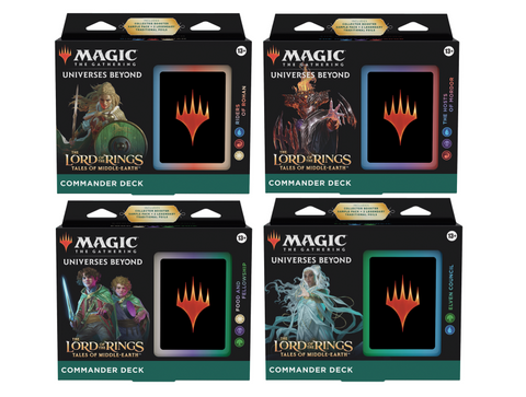 MTG The Lord of the Rings: Tales of Middle-earth Commander Decks Set of 4 (Release Date 23 Jun 2023)