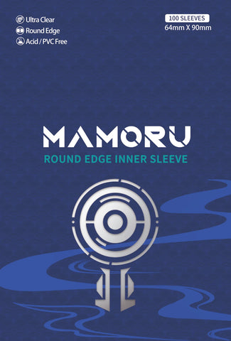 Mamoru Round Edge Inner Sleeve (64mm x 90mm , 100 Sleeves)