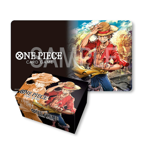 One Piece Card Game Playmat and Storage Box Set Monkey.D.Luffy (Release Date 30 Aug 2023)