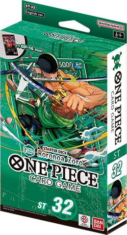 One Piece Card Game ST-32 Starter Deck GREEN Roronoa Zoro (Release Date 31 Jul 2026)