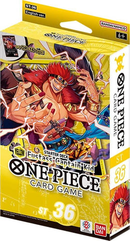 One Piece Card Game ST-36 Starter Deck YELLOW Eustass"Captain"Kid (Release Date 31 Jul 2026)