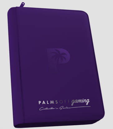 Palms Off Gaming - Collector's Series SIDE LOADER Zip Binder 9 Pocket - PURPLE