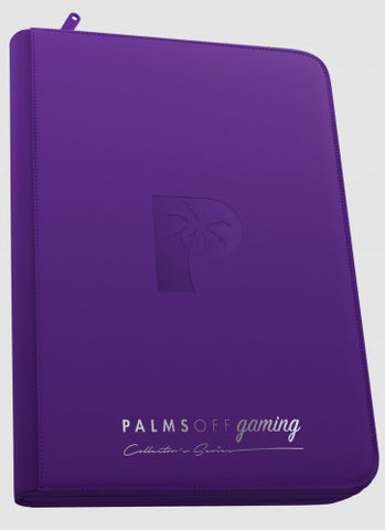Palms Off Gaming - Collector's Series Top Loader Zip Binder - 9 Pocket - Purple