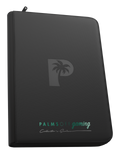 Palms Off Gaming - Collector's Series Top Loader Zip Binder - 9 Pocket - Black