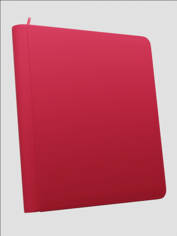 Palms Off Gaming - STEALTH 12 Pocket SIDE LOADER Zip Trading Card Binder - RED
