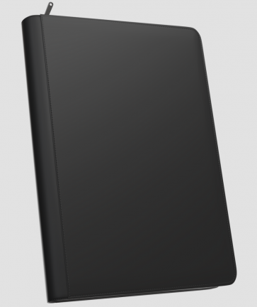 Palms Off Gaming - STEALTH 9 Pocket SIDE LOADER Zip Trading Card Binder - BLACK
