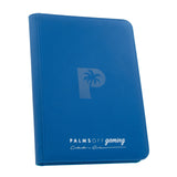 Palms Off Gaming Collector's Series 9 Pocket Zip Trading Card Binder - BLUE