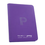 Palms Off Gaming Collector's Series 9 Pocket Zip Trading Card Binder - PURPLE