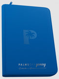 Palms Off Gaming - Collector's Series Top Loader Zip Binder - 9 Pocket - BLUE