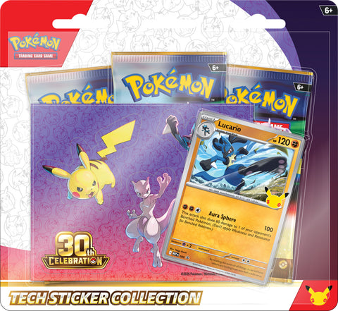 Pokémon TCG 30th Celebration Tech Sticker Collection-Lucario (Release Date 16 Sep 2026)