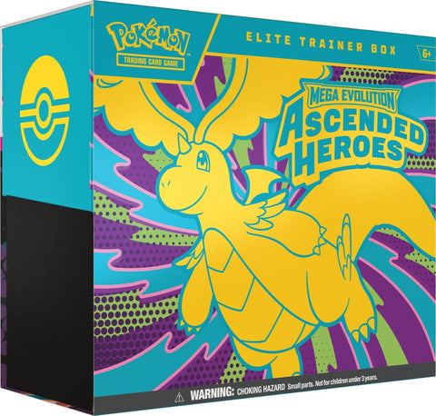 Pokémon TCG Mega Evolution Ascended Heroes Elite Trainer Box (Release date 20 Feb 2026)
