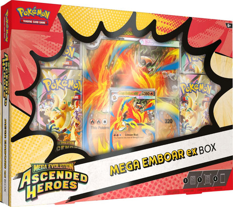 Pokémon TCG Mega Evolution Ascended Heroes Mega Emboar ex Box (Release Date 24 April 2026)