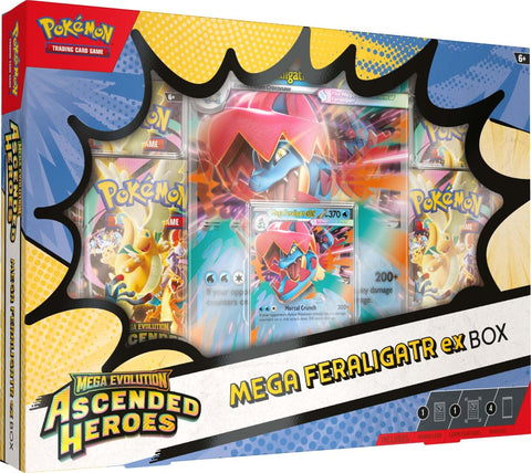 Pokémon TCG Mega Evolution Ascended Heroes Mega Feraligatr ex Box (Release Date 24 April 2026)