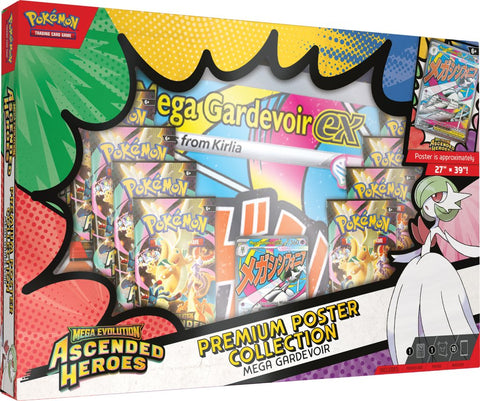 Pokémon TCG Mega Evolution Ascended Heroes Premium Poster Collection-Mega Gardevoir (Release Date 20 Mar 2026)