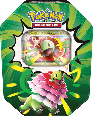 Pokémon TCG Mega Evolution Ascended Heroes Tin-Mega Meganium ex (Release Date 4 Sep 2026)
