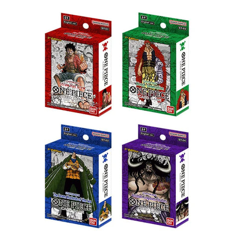 One Piece Card Game Starter Decks Super Pre-Release Version Set of 4