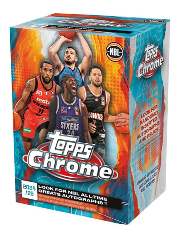 Topps Chrome NBL 2024/2025 Basketball Trading Cards Value Blaster Box