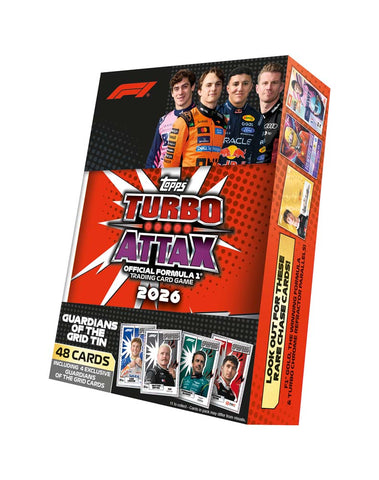 Topps Formula 1 Turbo Attax 2026 Mega Tin-Guardians of the Grid (Release Date 30 Sep 2026)
