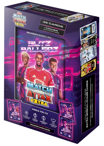 Topps UCC Match Attax EXTRA Champions League 2025/2026 Edition Mega Tin Assorted