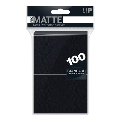 Ultra Pro Black Deck Protector Pro Matte 100ct