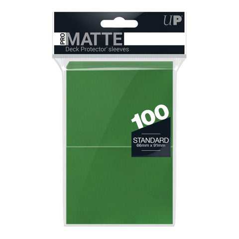 Ultra Pro Green Standard Deck Protectors Pro Matte 100ct