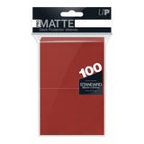 Ultra Pro Red Standard Deck Protectors Pro Matte 100ct