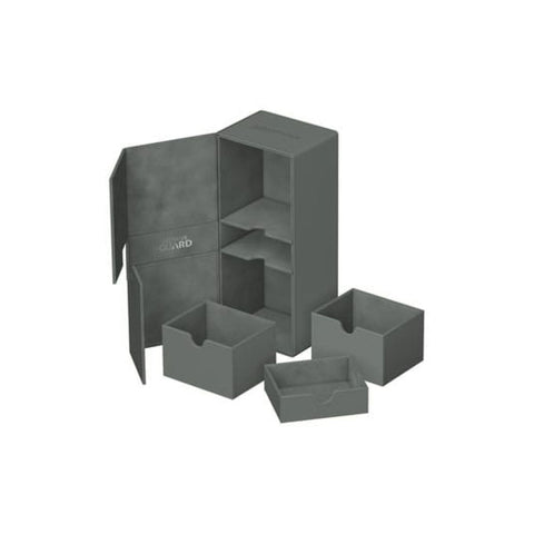 Ultimate Guard Deck Box – XenoSkin Twin Flip'n'Tray 266+ – Grey
