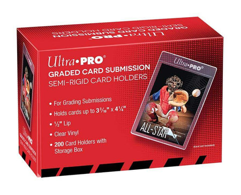 Ultra Pro Semi Rigid 1/2" Lip Tall Card Holders 200ct