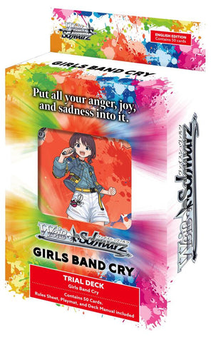 Weiss Schwarz Girls Band Cry English Trial ﻿Deck (Release Date 23 Jan 2026)