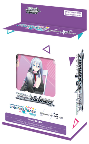 Weiss Schwarz  HATSUNE MIKU COLORFUL STAGE! Nightcord at 25:00 English Trial ﻿Deck + (Release date 27 June 2025)