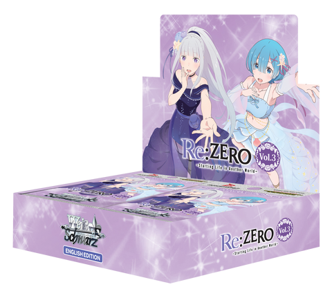 Weiss Schwarz Re:ZERO Starting Life in Another World Vol.3 English Booster Box (Release Date 28  Aug 2026)
