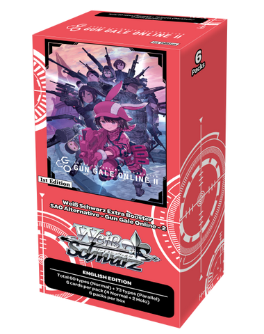 Weiss Schwarz Sword Art Online Alternative Gun Gale Online II English Extra Booster Box (Release Date 5 Sep 2025)