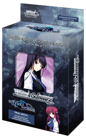 Weiss Schwarz The Fruit of Grisaia English Trial ﻿Deck + (Release date 19 May 2023)
